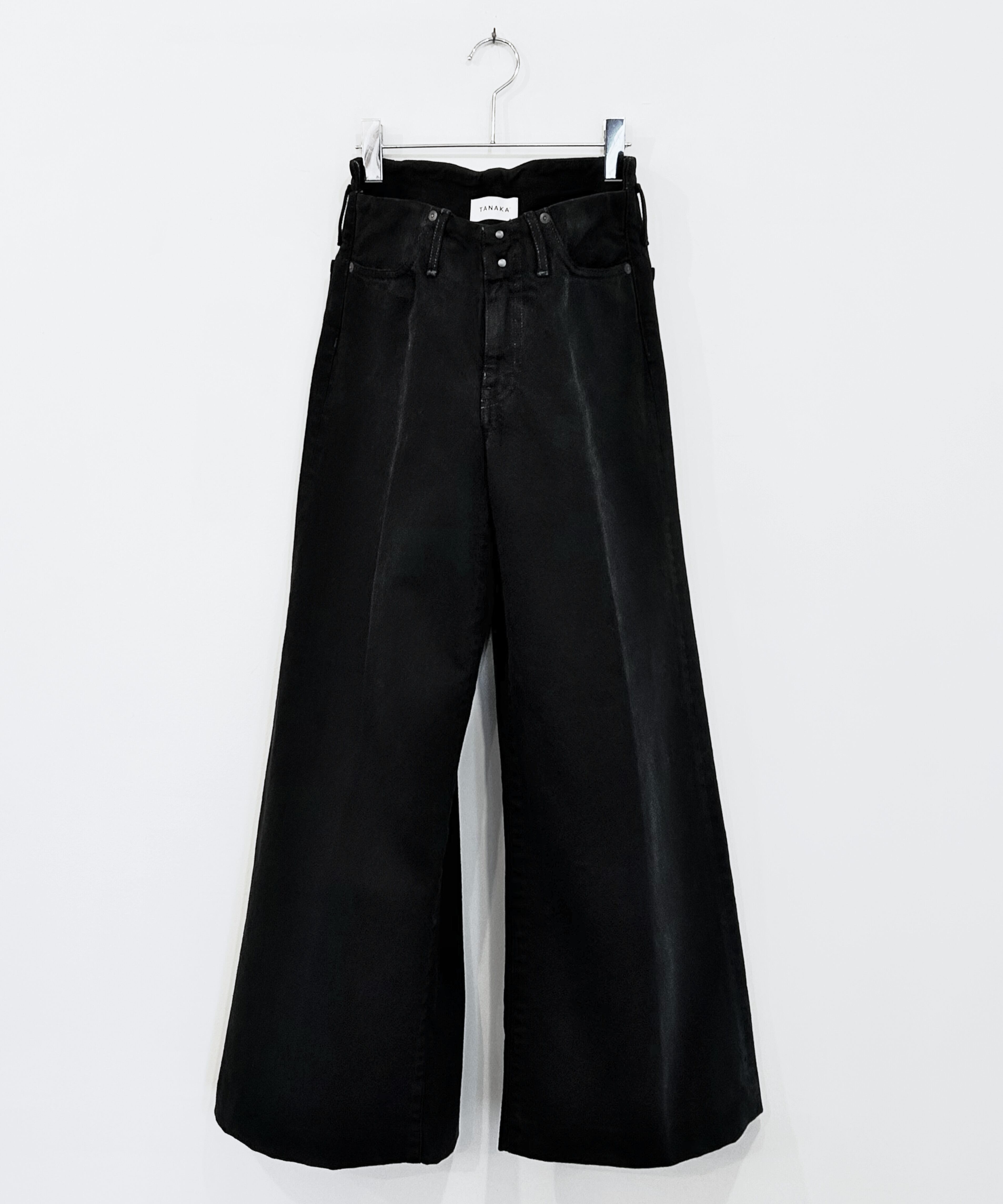 TANAKA / ST-108 WIDE JEAN TROUSERS (OVERDYE BLACK) | AfterSchool