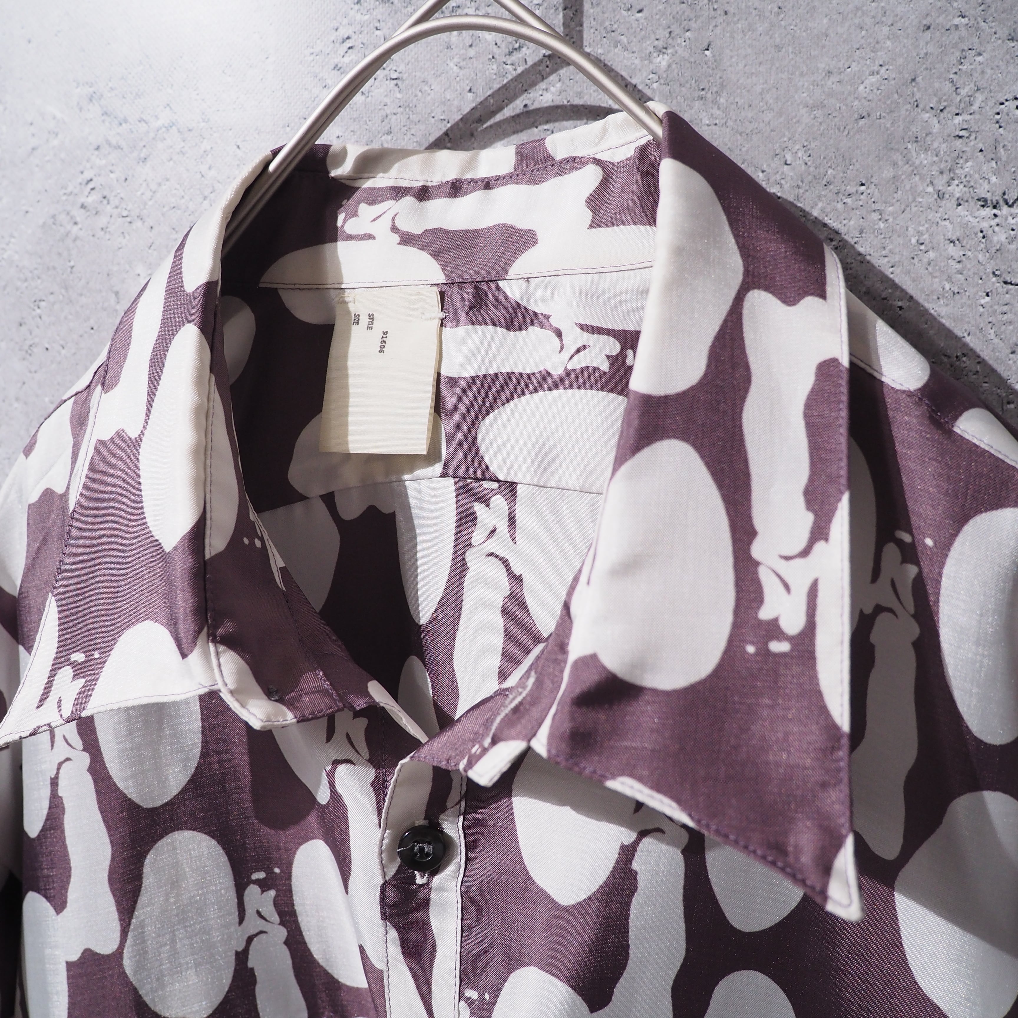 ” N.HOOLYWOOD ” Drop Dot all pattern Long sleeve shirt