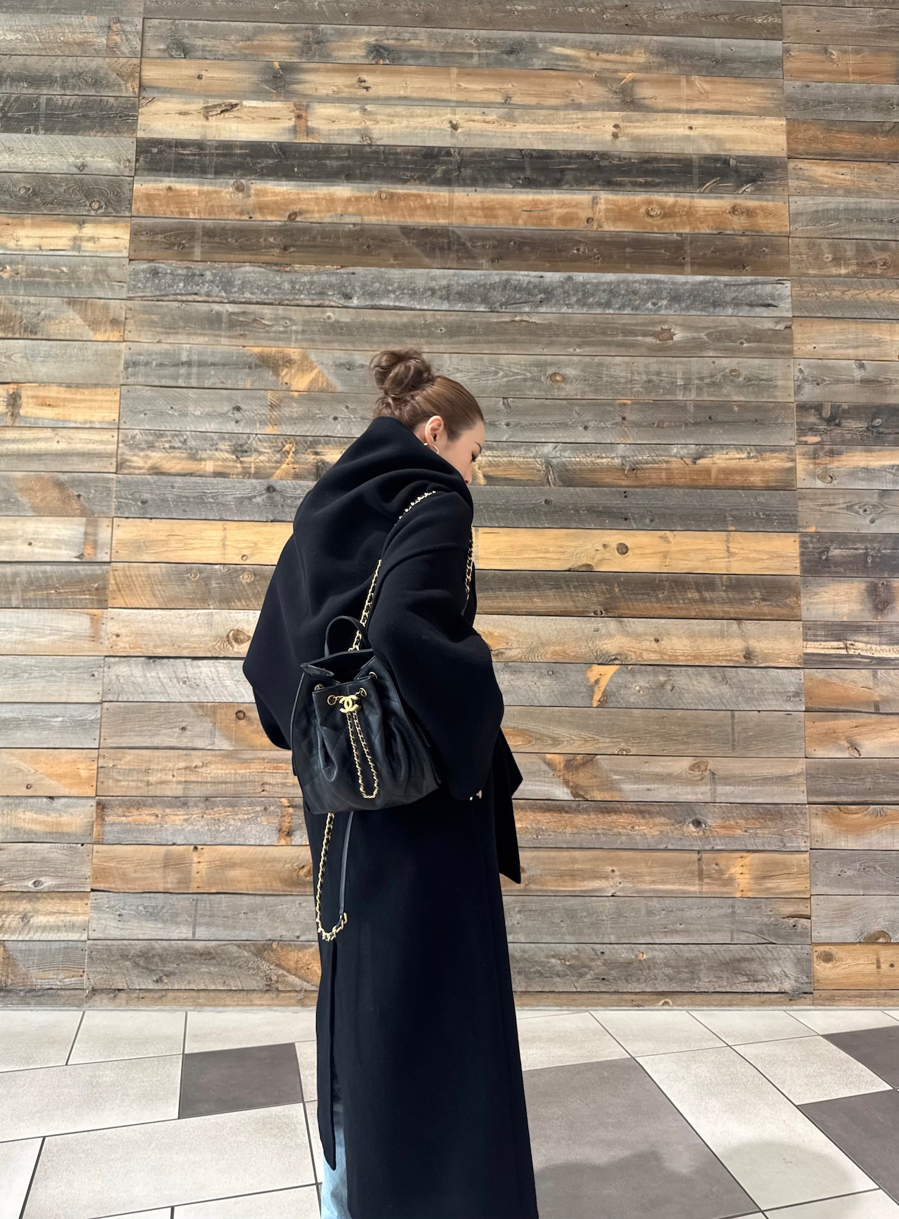 wool scarf coat 【New color】