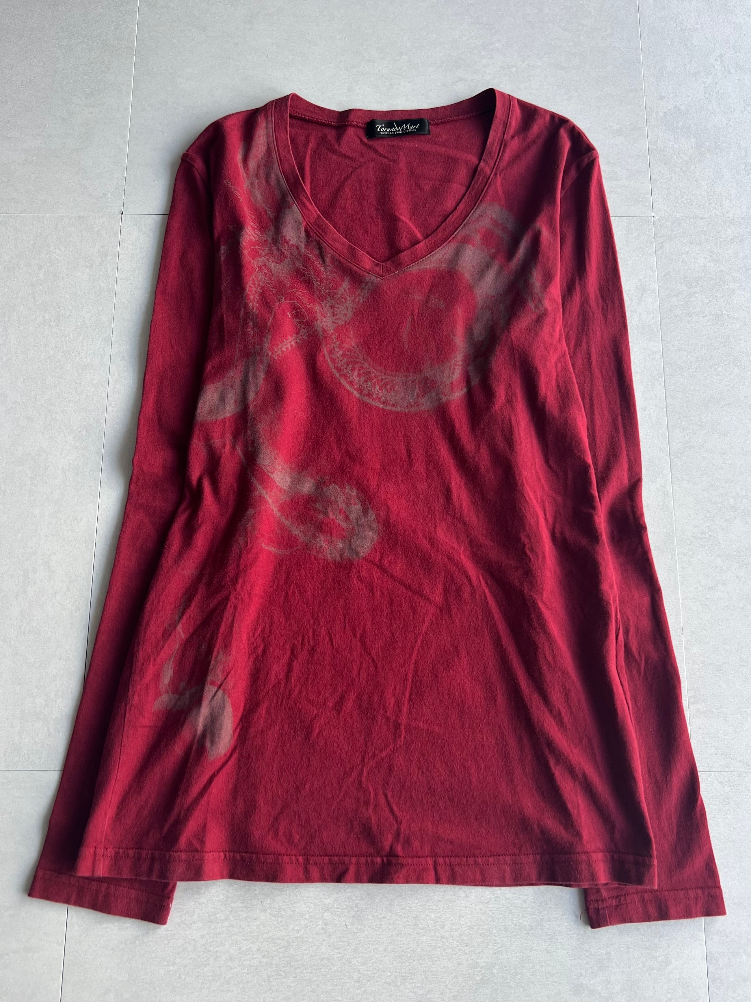 "TORNADO MART" Snake Long Sleeve Tee