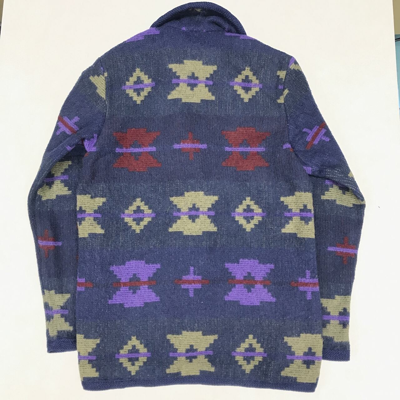 90s USA製 woolrich ネイティブ柄 フリースプルオーバー