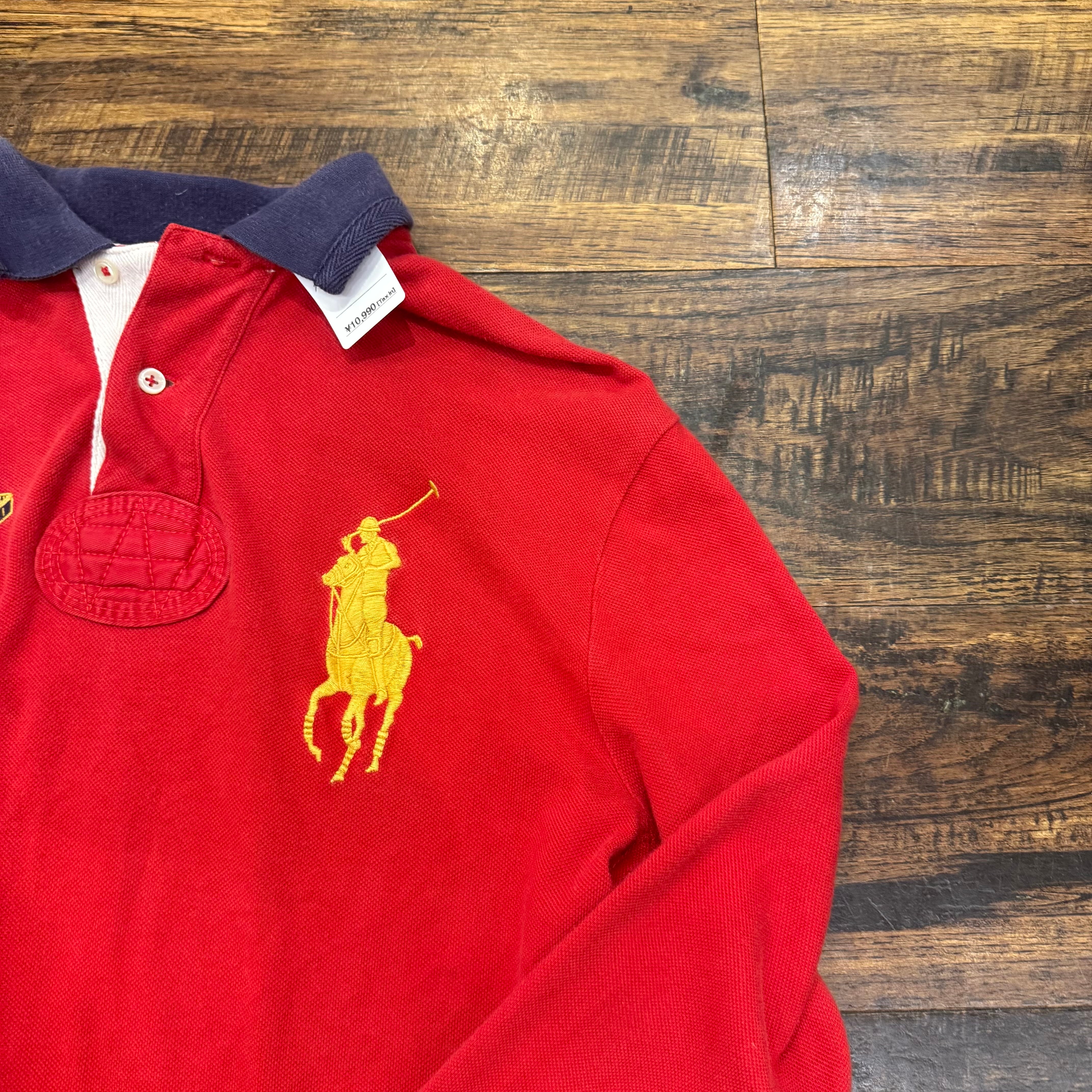 ラルフローレン　ビックポニー　長袖ポロシャツ　90s Ralph Lauren/ラルフ・ローレン】ビックポニー 長袖ポロシャツ | 古着
