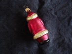 EUROPE Vintage Christmas glass ornament : Santa B