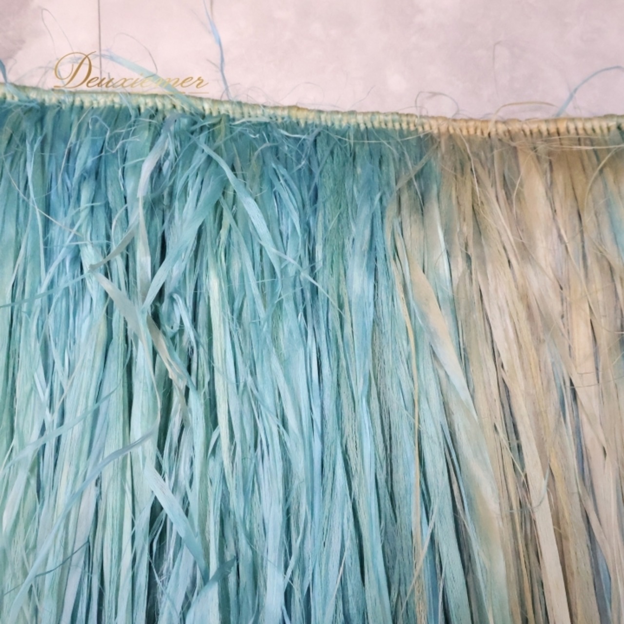 フラダンス 衣装 モレ グリーン系 腰みの ショート丈 スカート タヒチアン 紐 モレスカート 華やか 鮮やか 明るい かわいい 緑 青緑 青 ハワイアン アロハ ハワイアンプリント フラ ダンス レッスン 練習 イベント衣装 トロピカル フラダンスレッスン