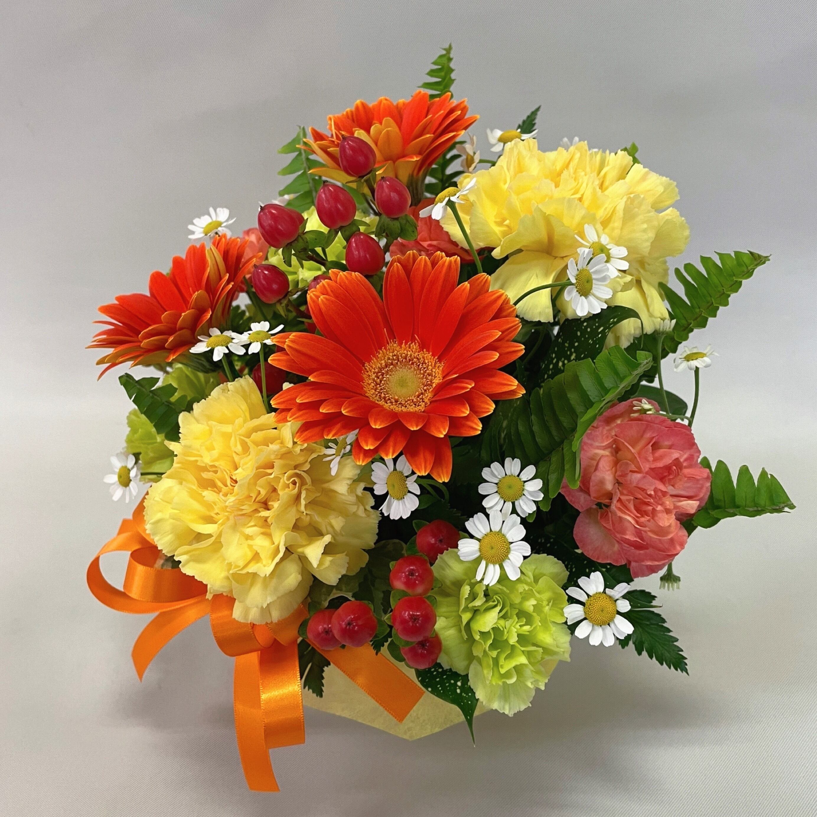 花母の日 誕生日 プレゼント おまかせアレンジ ビタミンカラー ギフト