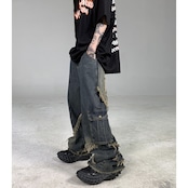 VIBE ストリート スターデニムロング パンツ P116