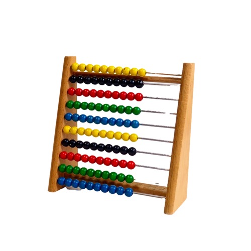 Colorful wooden toys, etc.