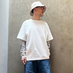 YAECA/ ヤエカ　ミニ裏毛Tシャツ 半袖 UNISEX　#34017 WHITE