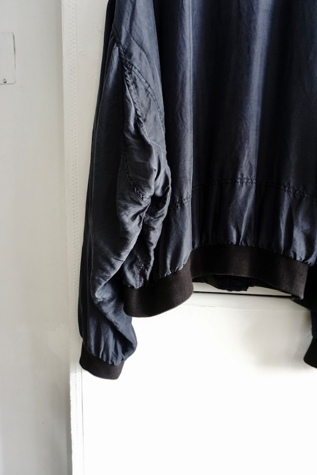 C&A Navy silk blouson