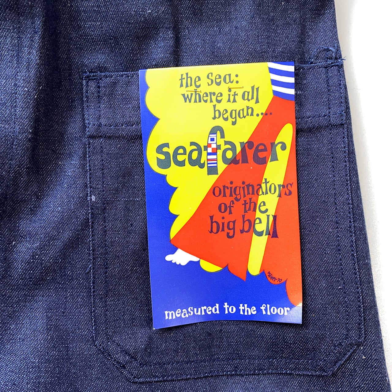 80's Seafarer dungaree デニム セーラーパンツ Deadstock 【29x34