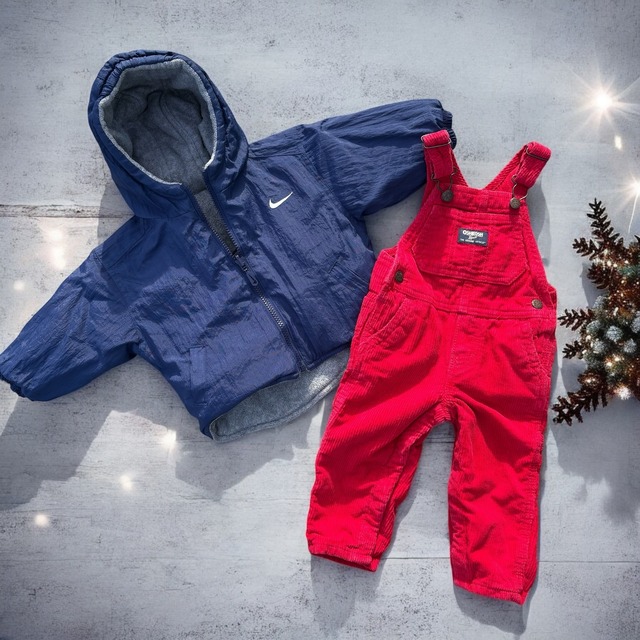 【KIDS】OshKosh corduroy overall size:12month