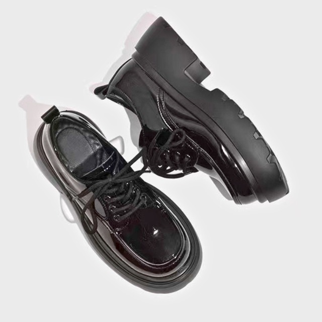 Glossy Chunky Sole Shoes