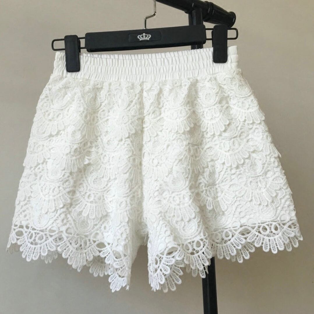 レースショートパンツ 3色 Selectshop Lumignon レースショートパンツ 3色 Selectshop Lumignon