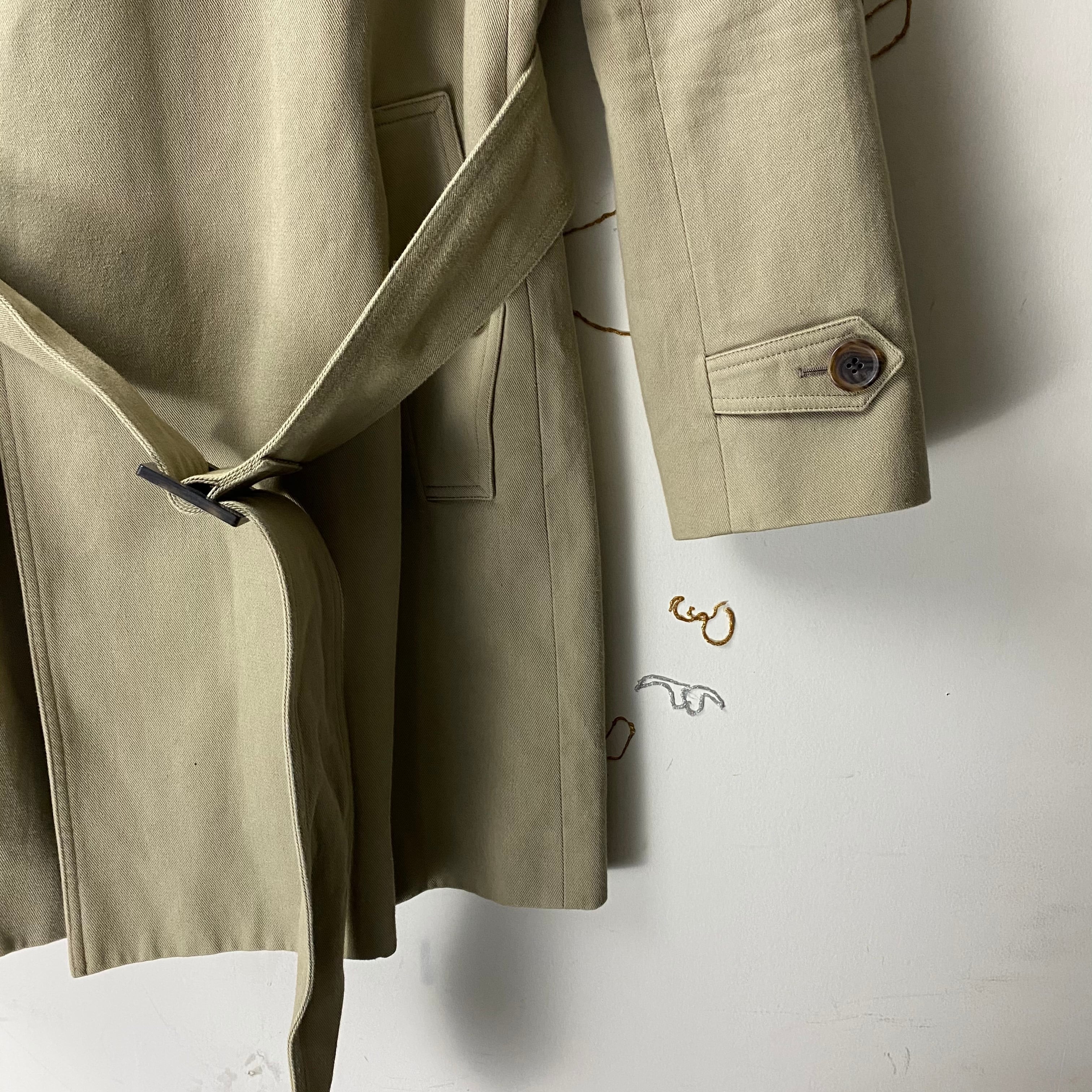 2006AW DIOR HOMME cotton trench coat | NOIR ONLINE