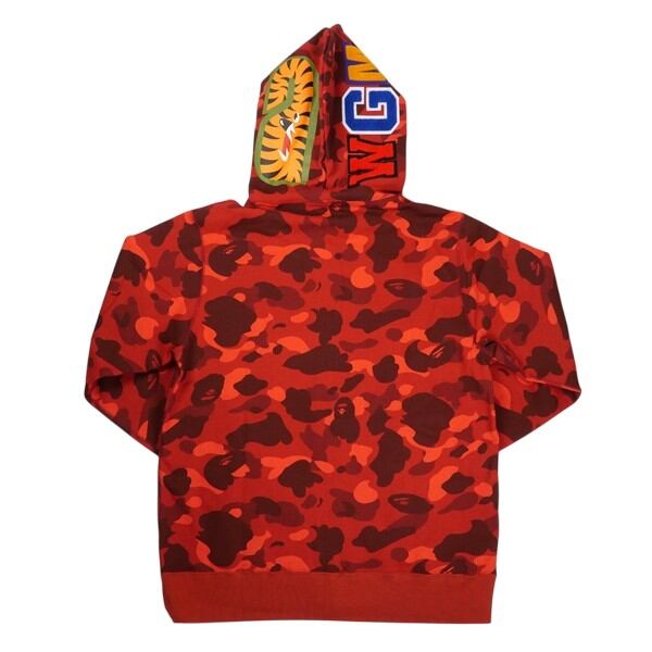 A BATHING APE BAPE シャークパーカー Sサイズ　 赤／黒 A BATHING APE BAPE シャークパーカー Sサイズ 赤／黒 【公式通販】