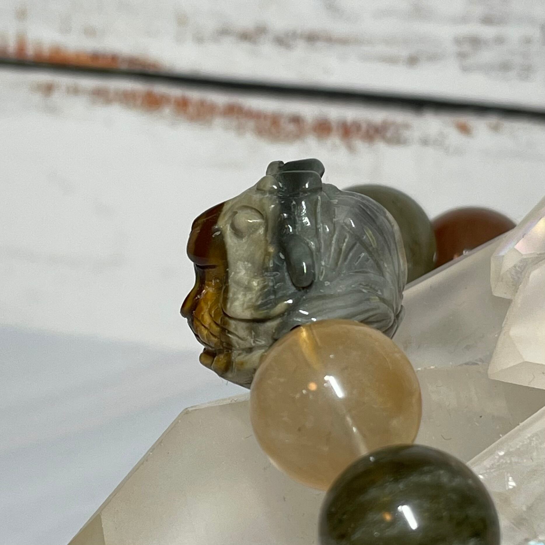 No.070 Mixラビットヘアルチル（福禄寿） 龍頭ブレス | Le rouet (ルエ)