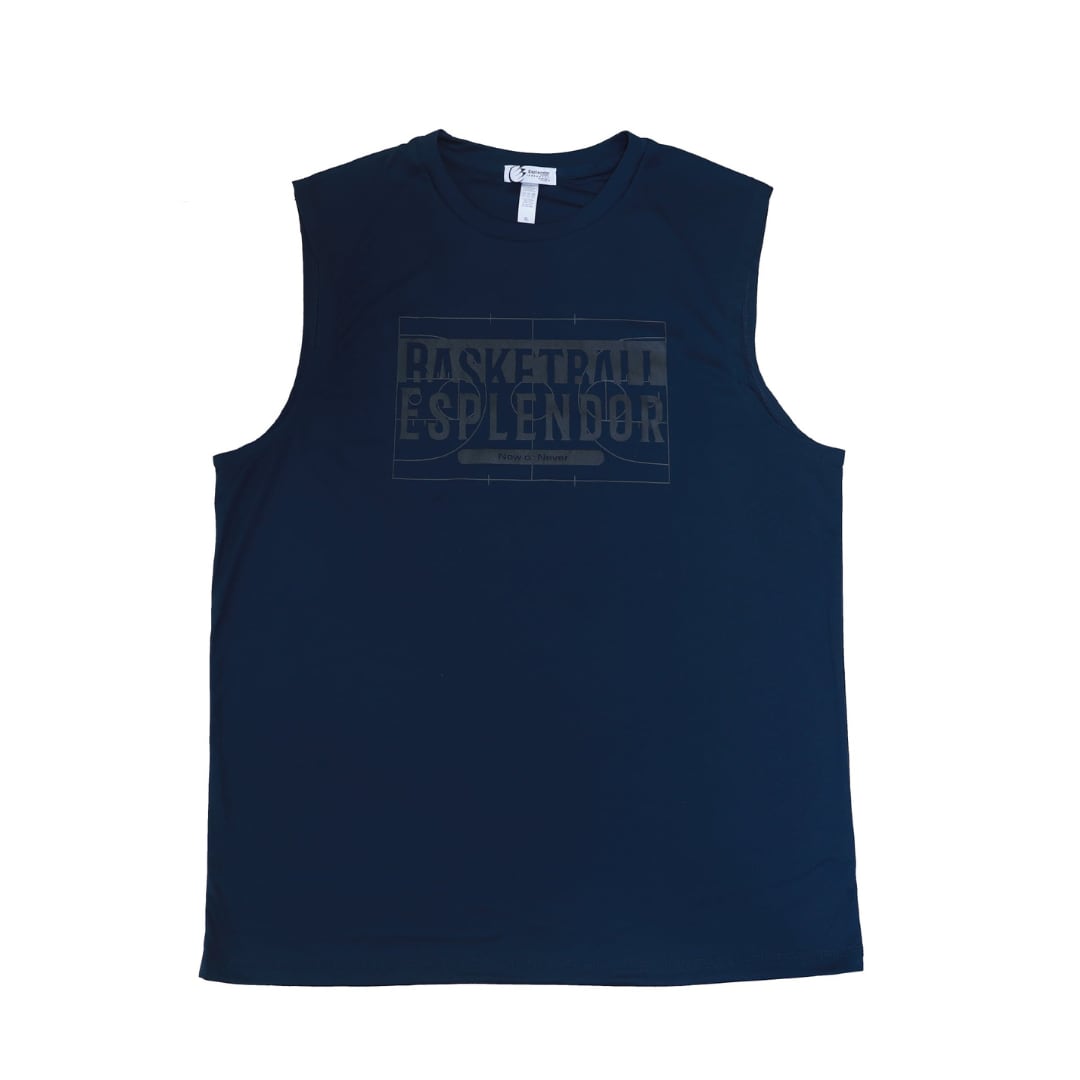 バスケコート タンクトップ(ネイビー)