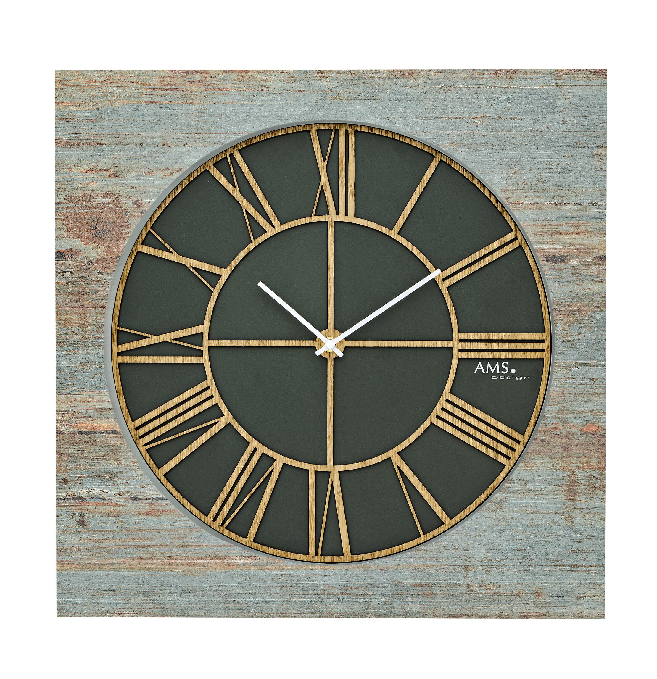 壁掛け時計 掛け時計 輸入時計 時計 シンプル 木製 アンティーク