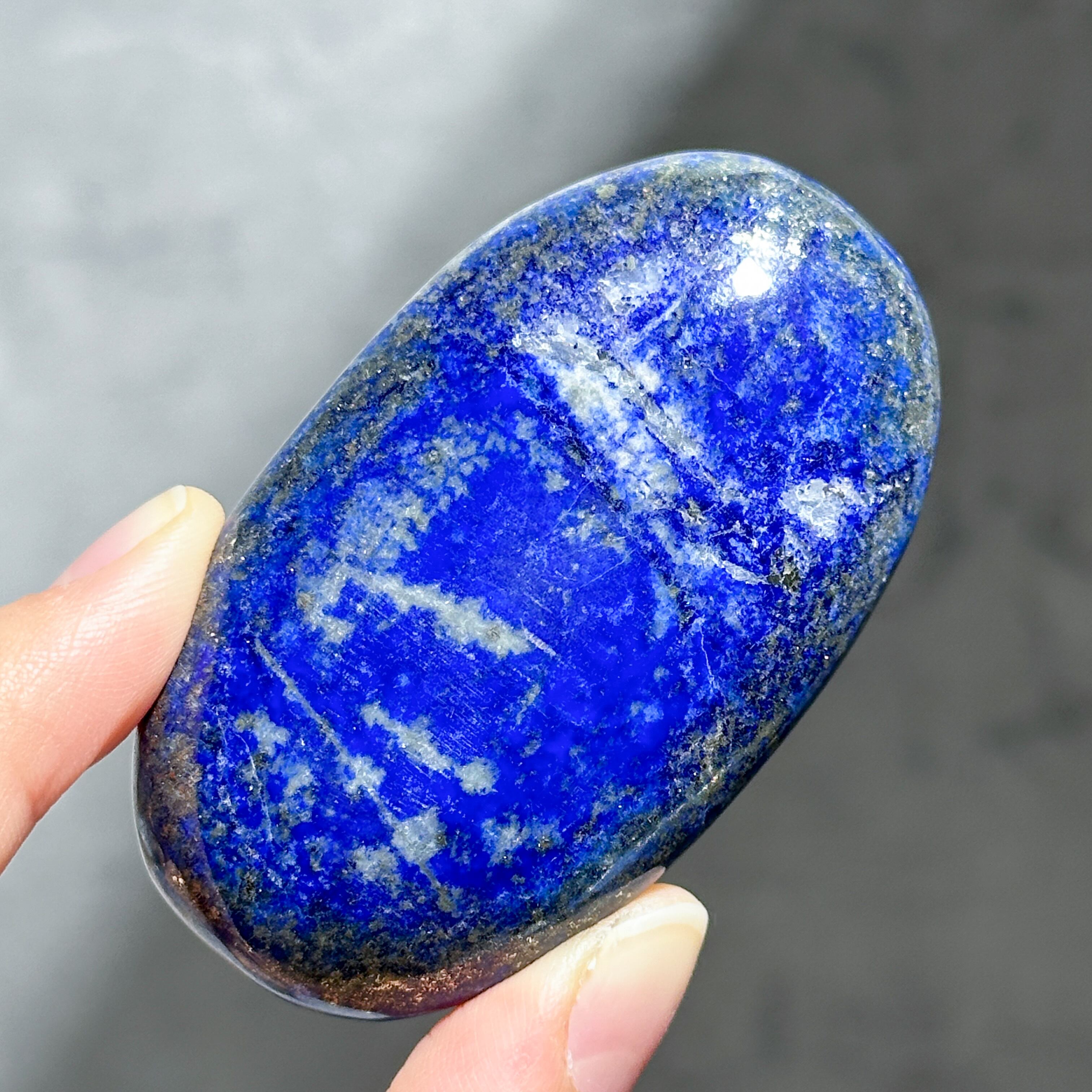 ラピスラズリ パームストーン43◇Lapis Lazuli◇天然石・鉱物・パワーストーン