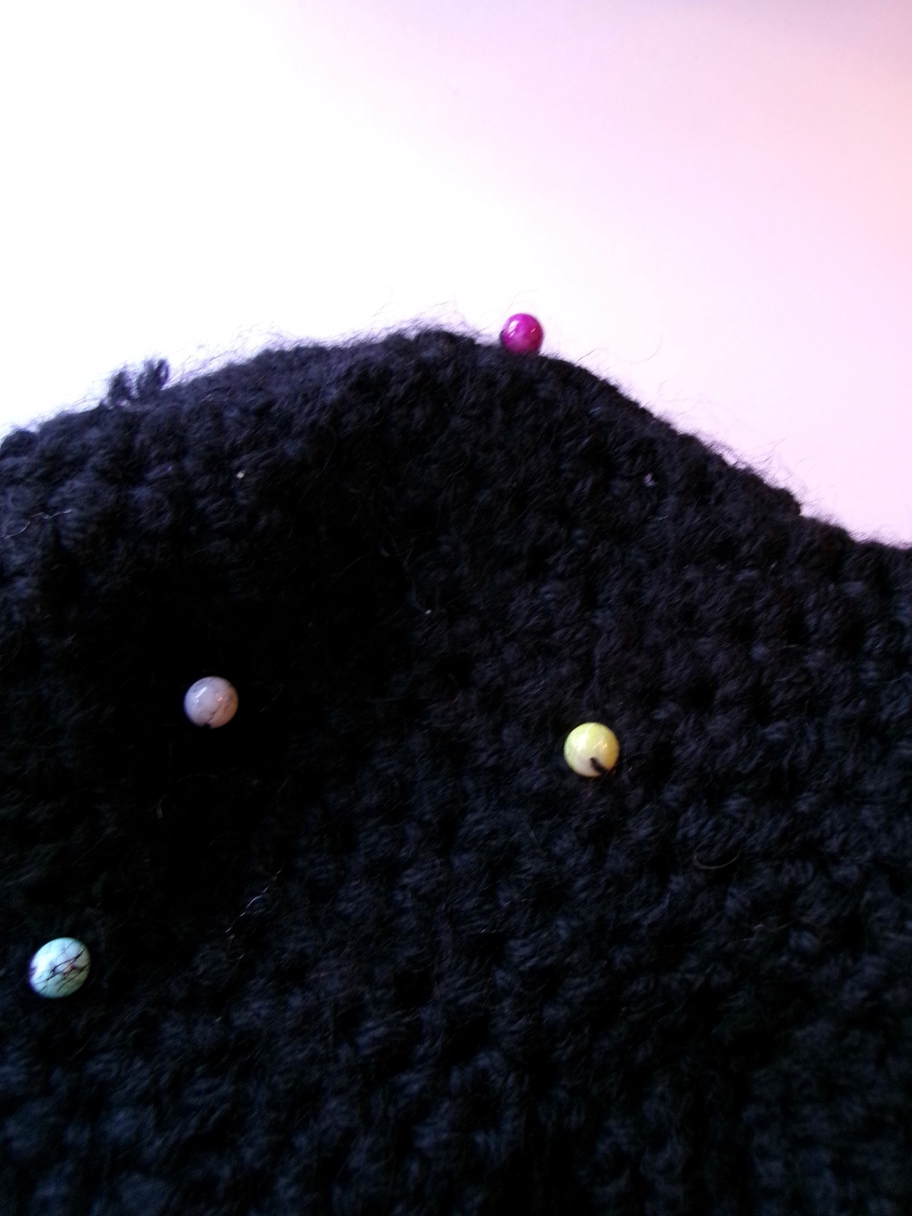 “MANUS” Knit beaded hat