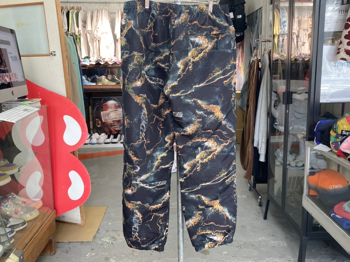 Supreme MARBLE TRACK PANT MEDIUM BLACK 34274 | BRAND BUYERS OSAKA