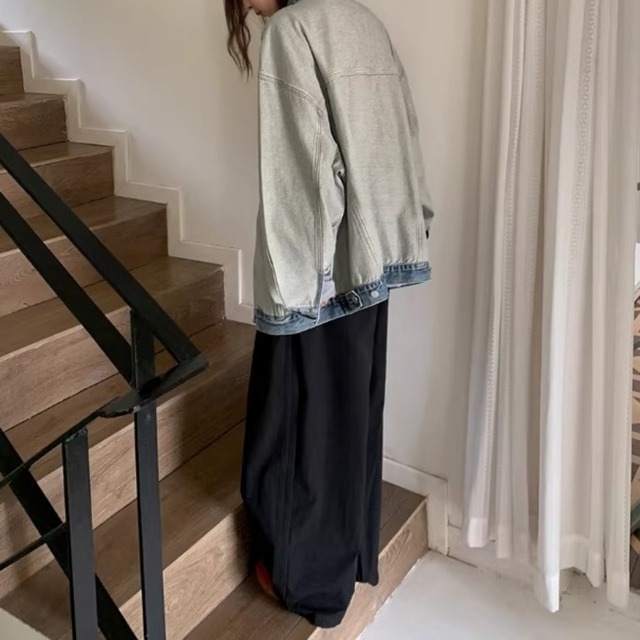 コントラストパネルリバーシブルデニムジャケット 1col   R01831