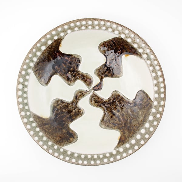 ふもと窯 井上亮我 8寸皿