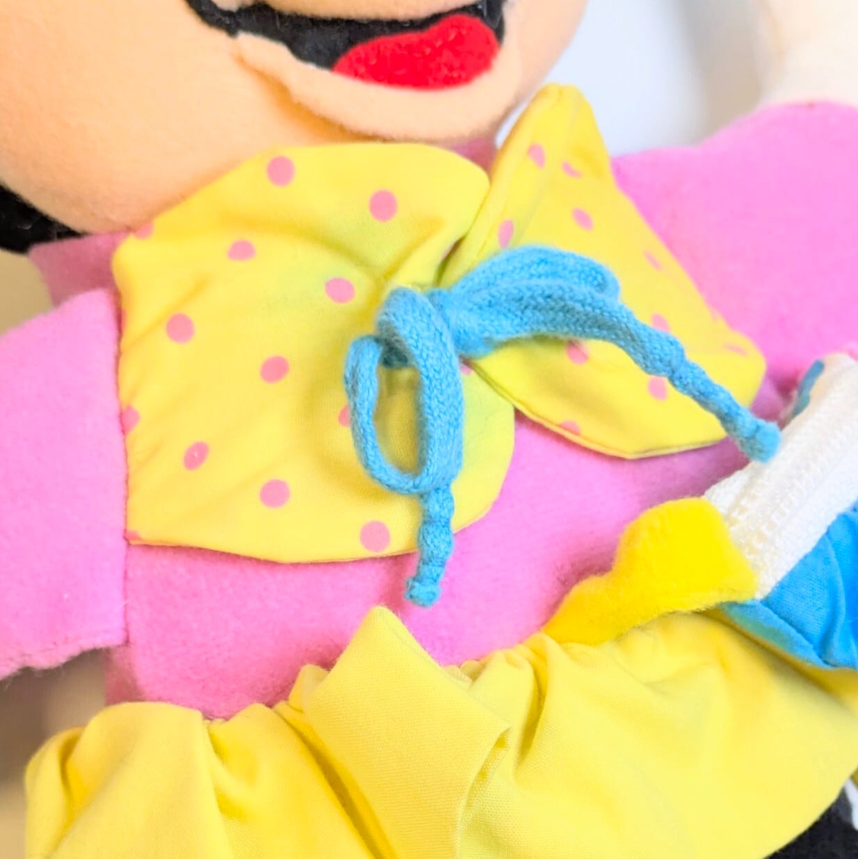 ☆VINTAGE 1992☆ 【 DISNEY / ディズニー ミニーマウス (Minnie Mouse) 】ミッキーマウスと仲間たち / 知育玩具 / ぬいぐるみ / plush toy 〚アメリカン雑貨 アメトイ〛