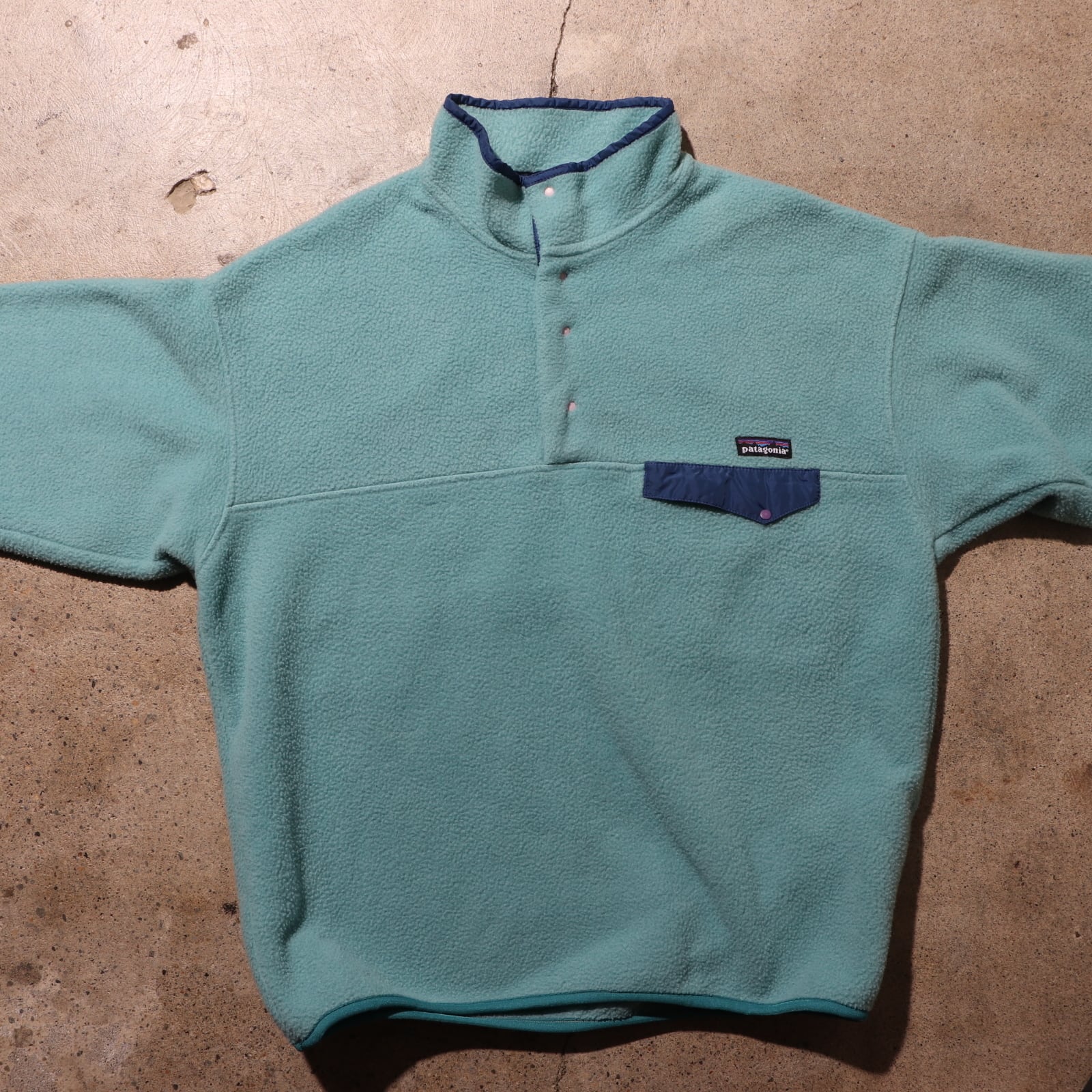 patagonia パタゴニア スナップt  シンチラ　ブルー　90s L