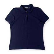 Callaway キャロウェイ 鹿の子 半袖 ポロシャツ L/ネイビー レディース ゴルフ