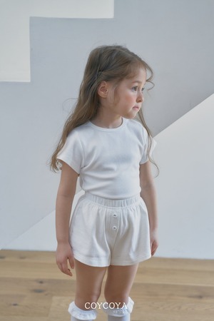 [COYCOYA] Plain Button Short PT / [코이코야] 플레인버튼숏PT