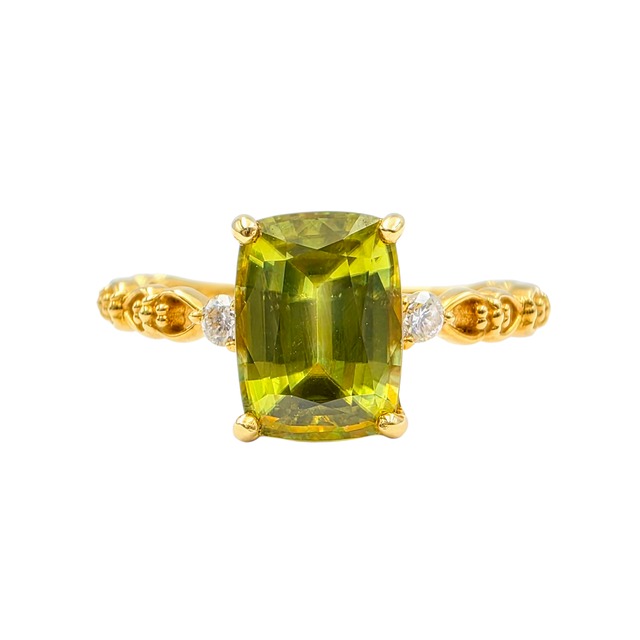 【販売終了 11/29まで】 K18YG スフェーン リング＜Selection｜10〜11月＞