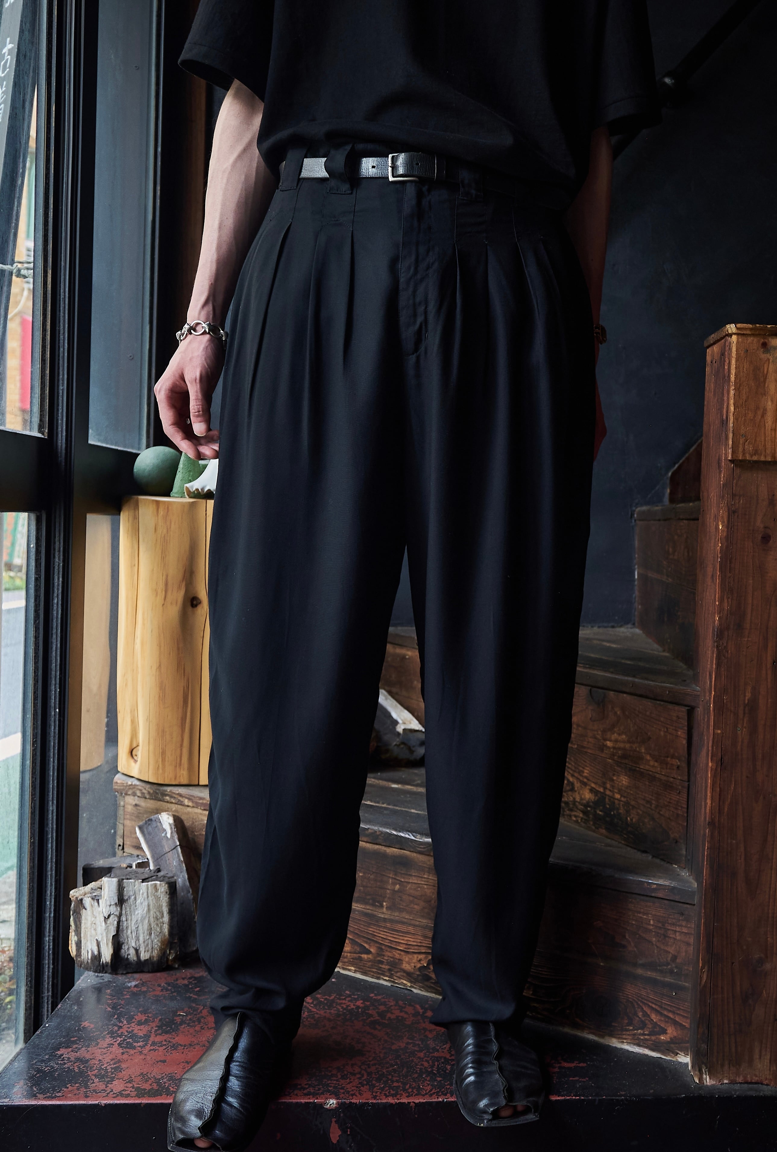Vivienne Westwood Men Cupro Fabric Sarouel Pants | FOLLIEE.