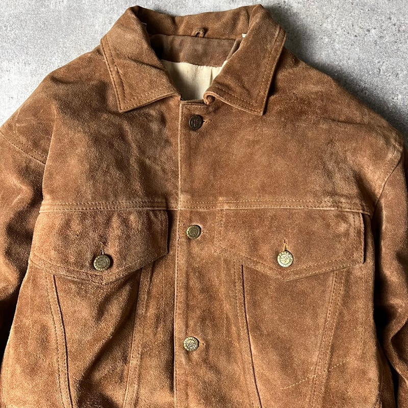 80s WHIPP 本革 スエード レザー トラッカー ジャケット M / 80年代