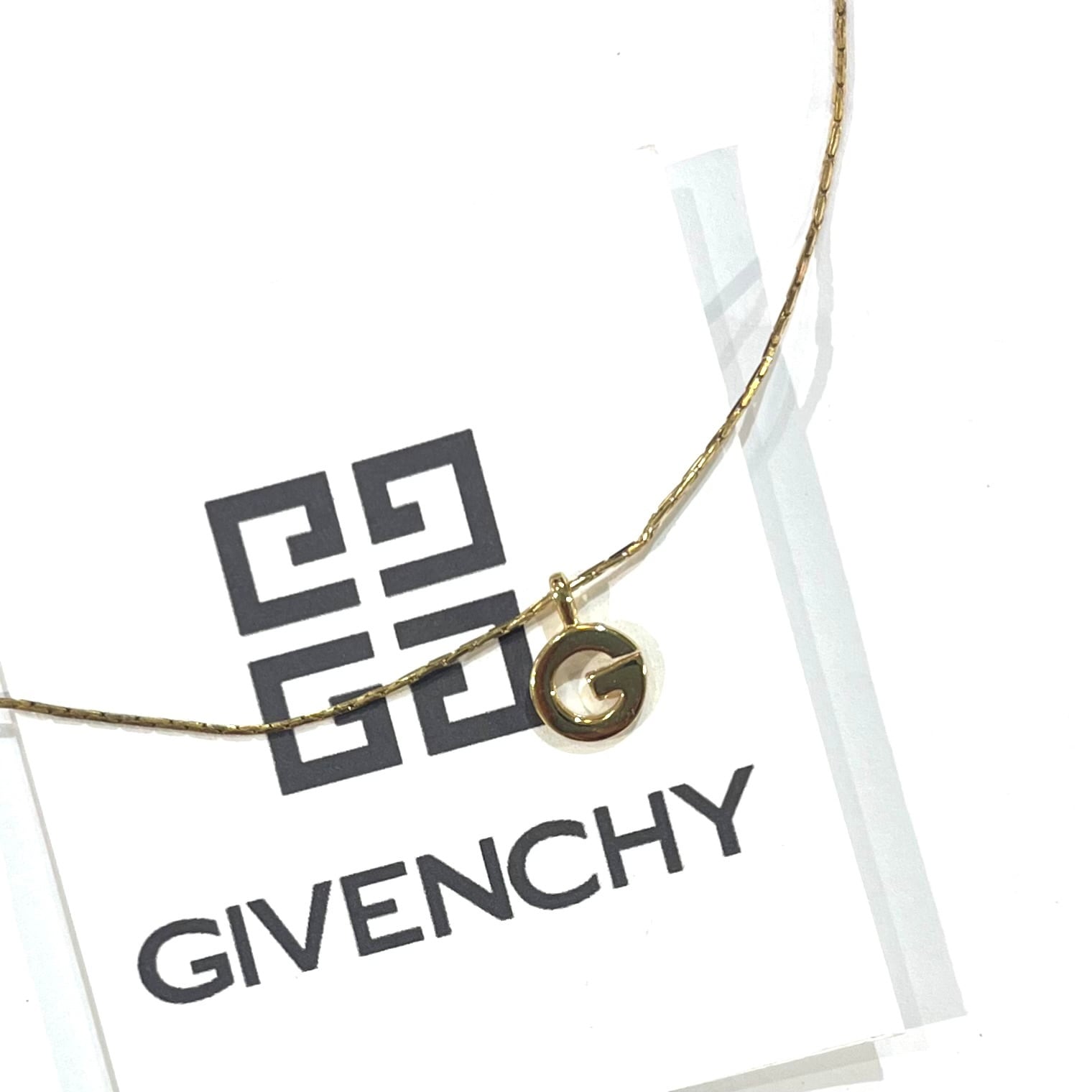 ✨GIVENCHY✨ジバンシー✨ゴールド✨スネークチェーン✨ネックレス✨ GIVENCHY】2434 ヴィンテージロゴスネークチェーンネックレス ゴールド