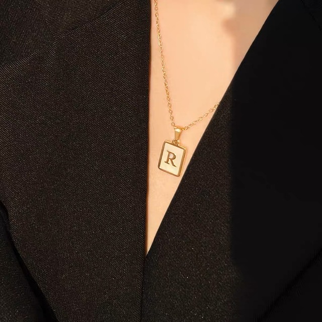 316L shell plate necklace