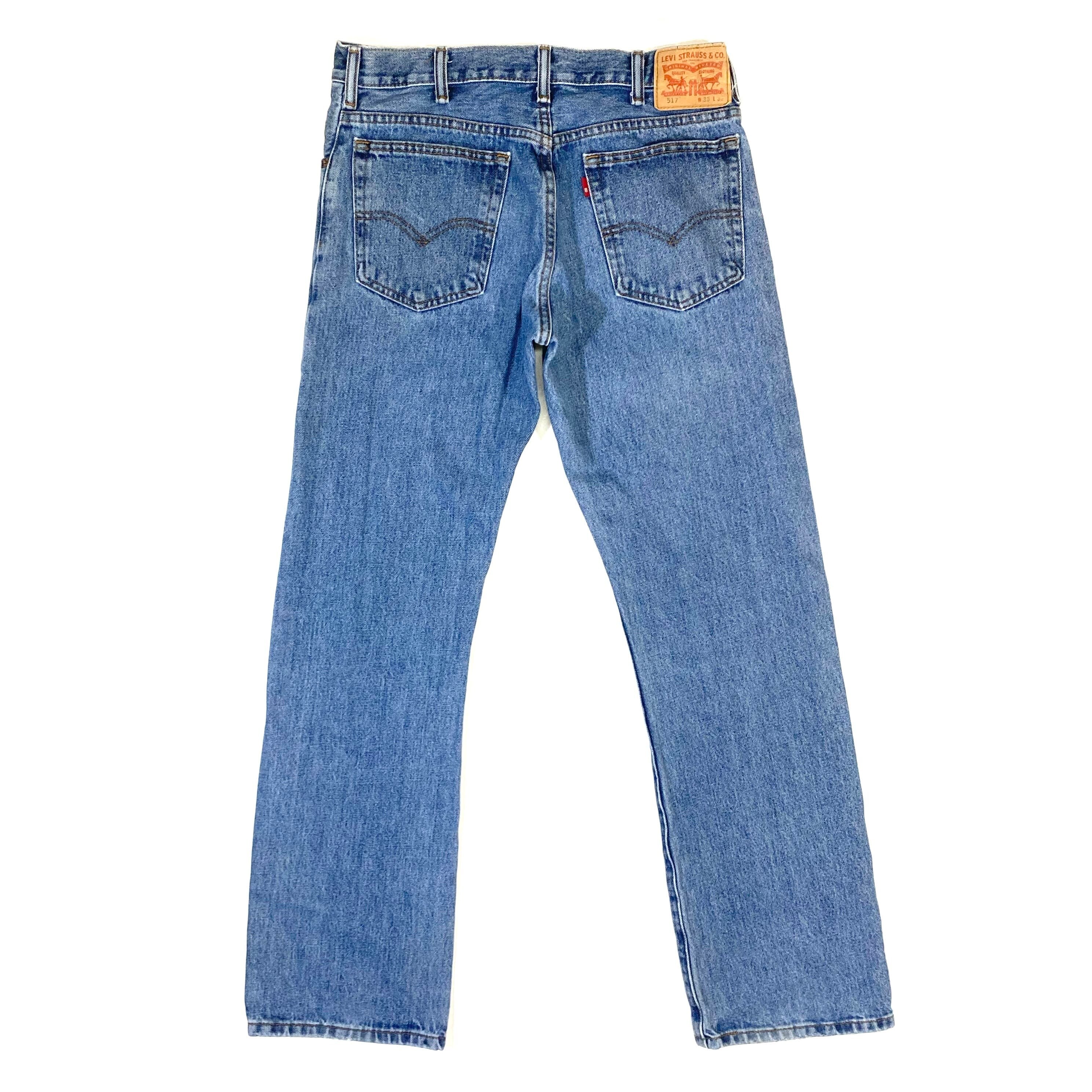 ブラックジーンズ フレアデニムパンツlevi'sリーバイス517 00s Y2K