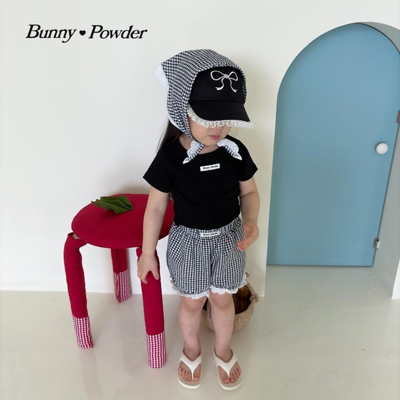 [Bunny Powder] (Planning) Check Bloomer Pants (2XL/3XL) / [버니파우더] 기획)체크블루머팬츠 (2XL/3XL)