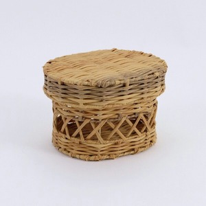 Oval basket with washable lid (Ssize)
