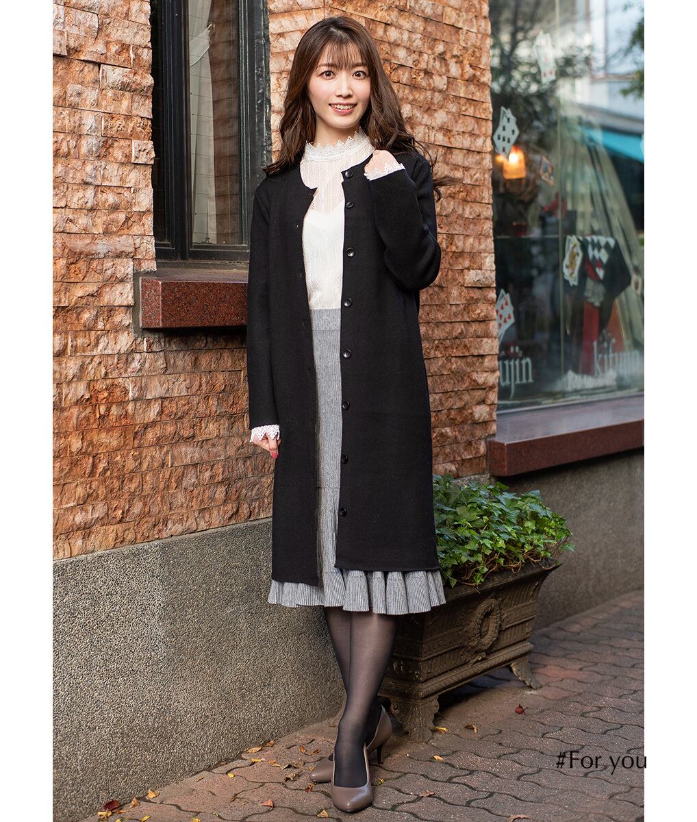 ハイネックレースブラウス2wayニットソーワンピ_e0001910083