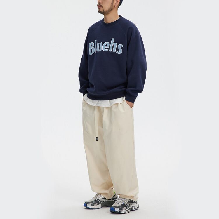 ★LETTER PRINT ROUND NECK SWEATER　　　A0409