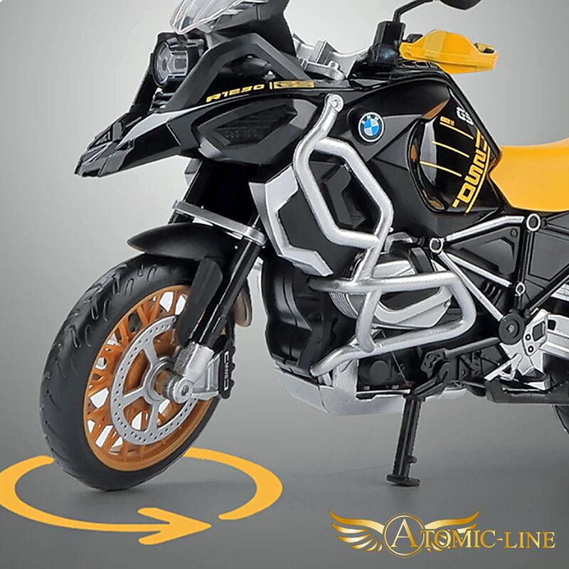 BMW R1250GS 1/12 ミニカー 全2色 ライト点灯 エンジンサウンド 合金