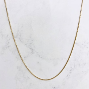 【14K-3-54】18inch 14K real gold chain necklace