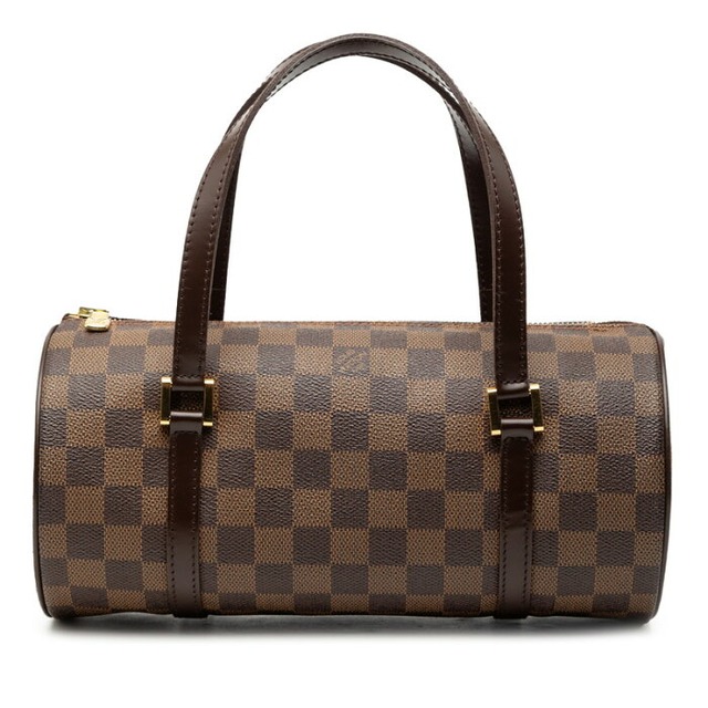 ルイ ヴィトン ダミエ エベヌ パピヨン ショルダーバッグ ハンド N51304 ブラウン PVC レザー レディース LOUIS VUITTON 【中古】