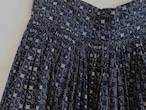 HUNGARY 1920~1940’s antique gather indigo wrap skirt