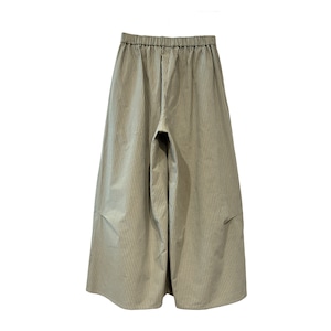 【最新作】綿麻ストライプコクーンパンツ【262-6173】Cotton-linen striped cocoon pants