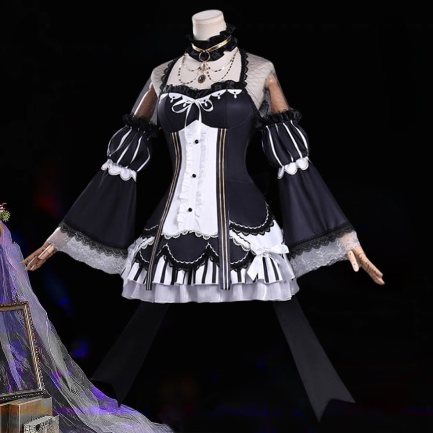 ゴシックロリィタ フルセット レース×コルセット 魔法少女風衣装