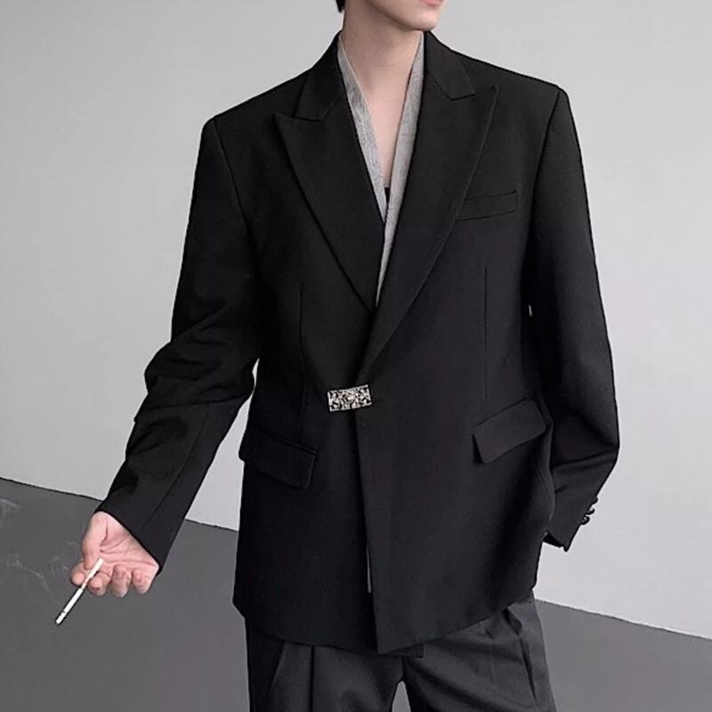 ワンボタン ノッチドラペル ヒップ丈 ジャケット 1color MOJ0189