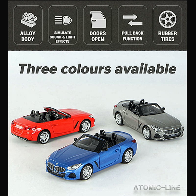 BMW Z4 M40i ミニカー 1/32 全3色 ライト点灯 エンジンサウンド