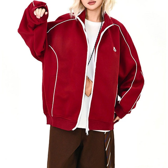 パイピングラインスタンドジップブルゾン
 2col   R01608